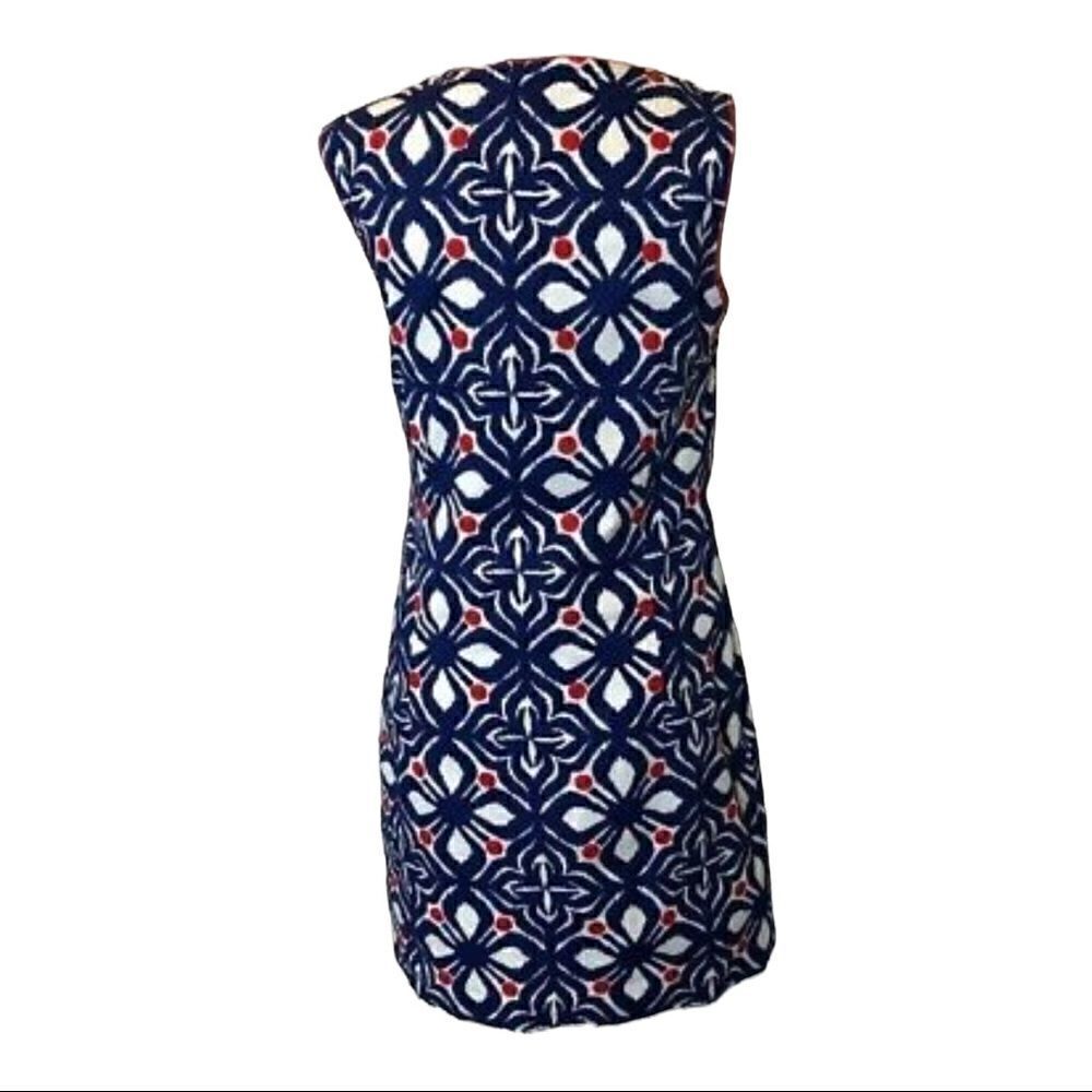 Vineyard Vines | Whale Tail Tile Embroidered Cotton Dress | 4